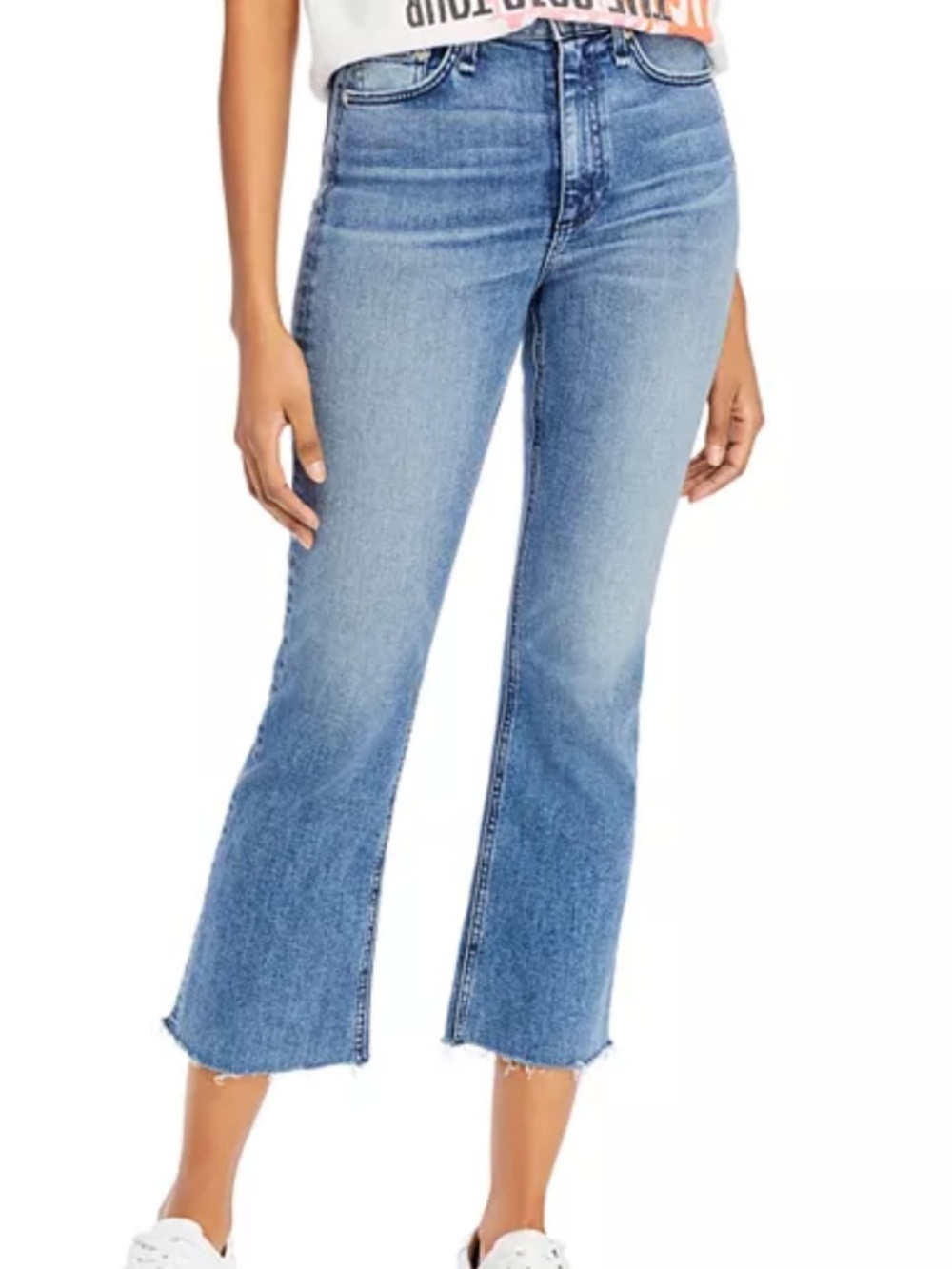 rag & bone Nina Cropped Flare-Leg Jeans in Freya - 30